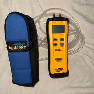 Fieldpiece Dual Port Manometer with Case